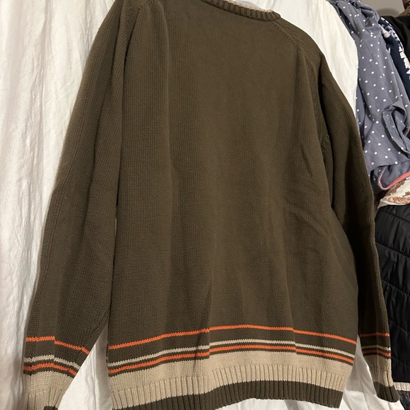 Mens L (XL too) COTTON SWEATER VINTAGE 90s - Picture 5 of 7
